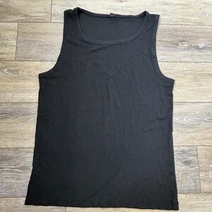Lululemon Athletic Ribbed Black Sleeveless Tank Top Sz L